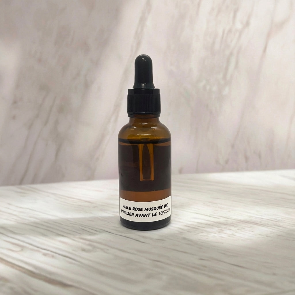 Huile Rose Musquée BIO Végétale Naturelle Pour Visage - 30 ml | Peaux Matures, Cicatrices