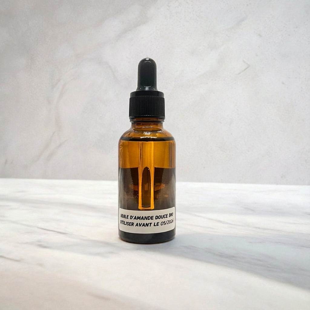 Huile d'Amande Douce BIO Végétale Naturelle Pour Visage - 30 ml | Peaux Sensibles