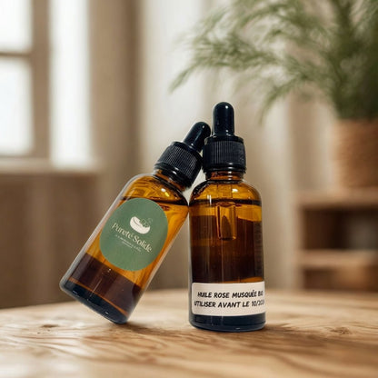 Huile Rose musquée BIO - 30 ml | Peaux Matures / Cicatrices - Pureté Solide - 30
