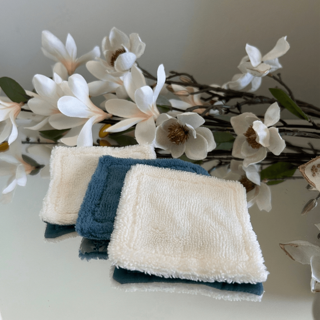 Lot de 4 Lingettes Démaquillantes Artisanales - Pureté Solide - 