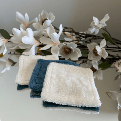 Lot de 4 Lingettes Démaquillantes Artisanales - Pureté Solide - 