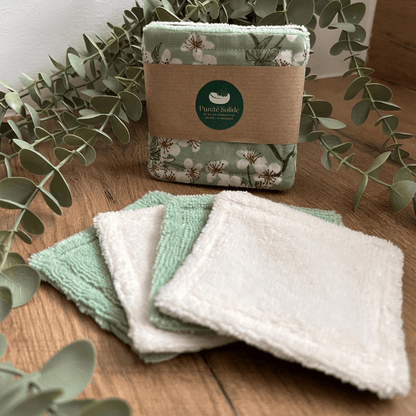 Lot de 4 Lingettes Démaquillantes Artisanales - Pureté Solide - 