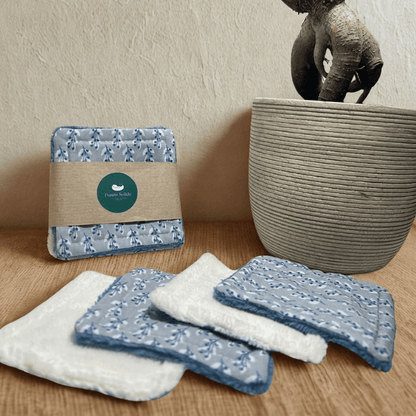Lot de 4 Lingettes Démaquillantes Artisanales - Pureté Solide - 